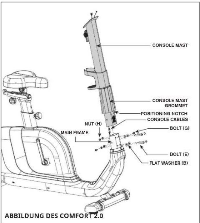 Horizon R8.0 - UPRIGHT BIKE AUFBAUSCHRITT 4 - 1