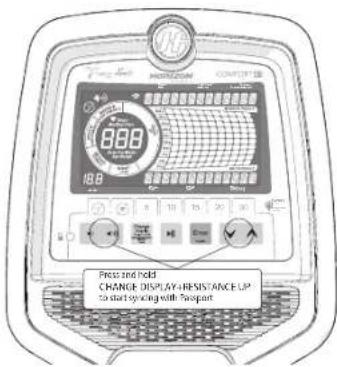 Horizon R8.0 - ERGOMETER MIT PASSPORT SYNCHRONISIEREN (COMFORT 2.0 IST NICHT ENTHALTEN) - 1