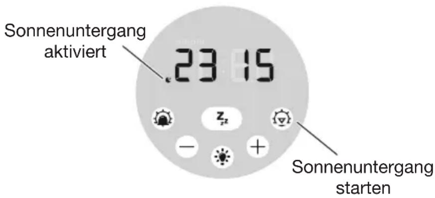 LUMIE Sunrise Alarm - Starten des Sonnenuntergangs - 1