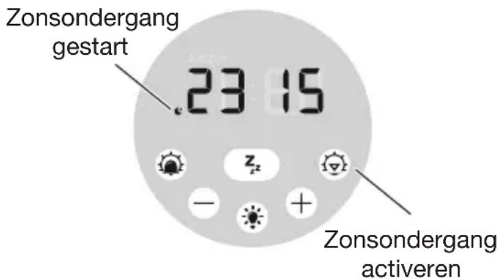 LUMIE Sunrise Alarm - Zonsondergang activeren - 1