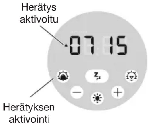LUMIE Sunrise Alarm - Auringonnousulla heratyksen aktivointi - 1