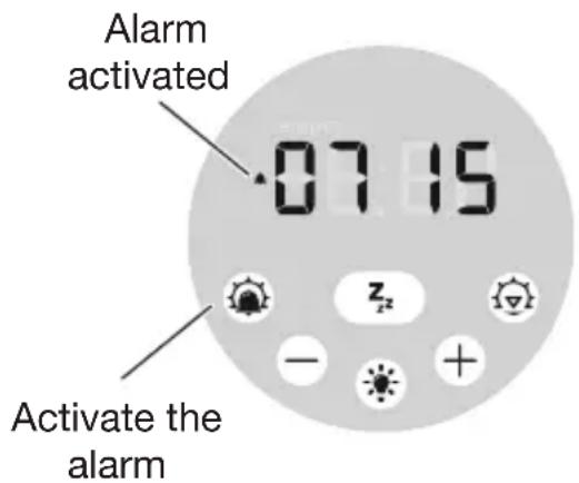 LUMIE Sunrise Alarm - To activate the sunrise alarm - 2