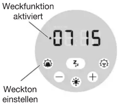 LUMIE Sunrise Alarm - Aktivierung der Sonnenaufgangs-Weckfunktion - 1