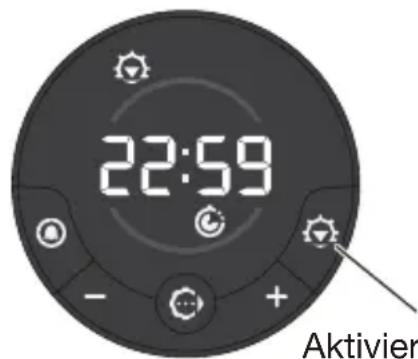 LUMIE Bodyclock Rise 100 - Aktivierung des Sonnenuntergangs - 1