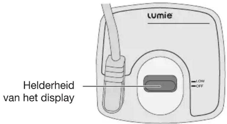 LUMIE Bodyclock Rise 100 - Helderheid van het display - 1