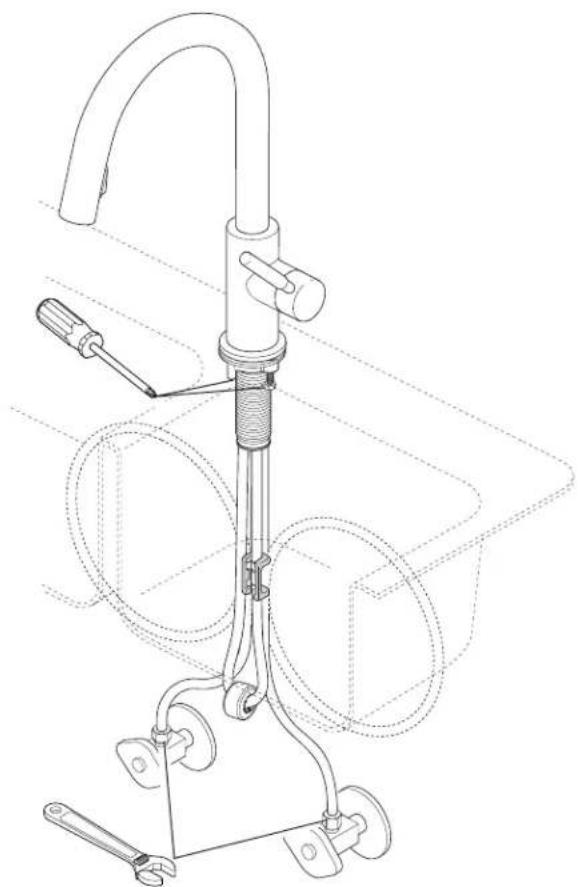 Brizo Solna - Pour installer votre robinet Brizo® facilement, vous devez: - 1