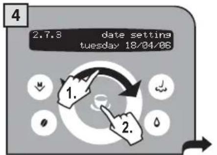 GAGGIA Platinum Swing Up RI8176 - Date setting - 6