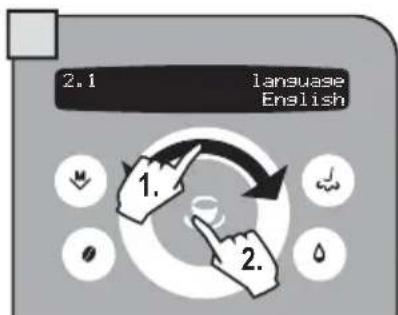 GAGGIA Platinum Swing Up RI8176 - MENU « LANGUAGE » - 4