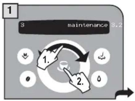 GAGGIA Platinum Swing Up RI8176 - "DESCALING" MENU - 2