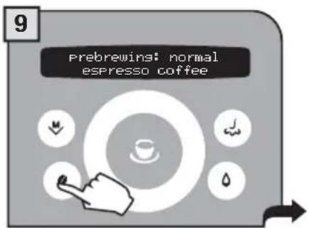 GAGGIA Platinum Swing Up RI8176 - 2.PROGRAMMING FROM THE "BEVERAGE SETTINGS" MENU - 11