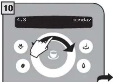 GAGGIA Platinum Swing Up RI8176 - "MONDAY" TIMER SETTING - 11