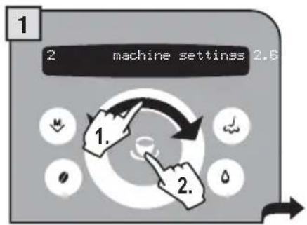 GAGGIA Platinum Swing Up RI8176 - "CUP WARMING SURFACE" MENU - 2