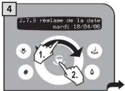 GAGGIA Platinum Swing Up RI8176 - Réglage de la date - 4