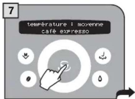 GAGGIA Platinum Swing Up RI8176 - 2.PROGRAMMATION A PARTIR DU MENU « RÉGLAGE DES BOISSONS » - 9
