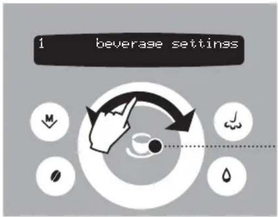 GAGGIA Platinum Swing Up RI8176 - 2.PROGRAMMING FROM THE "BEVERAGE SETTINGS" MENU - 13