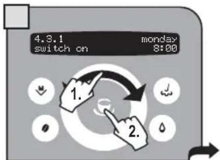 GAGGIA Platinum Swing Up RI8176 - "MONDAY" TIMER SETTING - 6