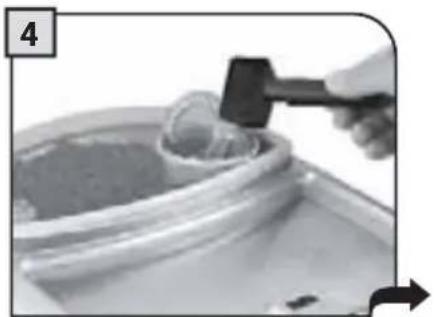 GAGGIA Platinum Swing Up RI8176 - ONLY INSERT ONE SCOOP OF GROUND COFFEE AT A TIME. TWO CUPS OF COFFEE CANNOT BE DISPENSED AT THE SAME TIME. - 4