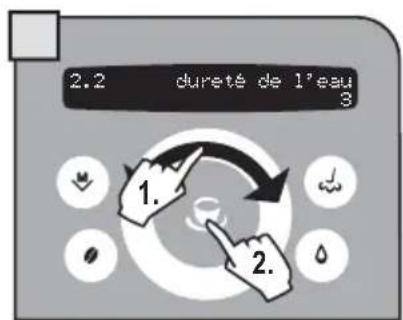 GAGGIA Platinum Swing Up RI8176 - MENU « DURETE DE L'EAU » - 6