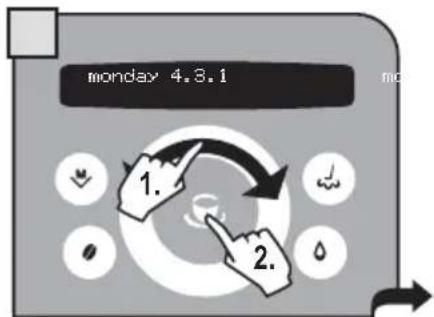 GAGGIA Platinum Swing Up RI8176 - "MONDAY" TIMER SETTING - 3