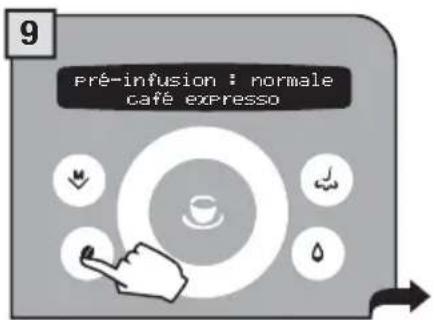 GAGGIA Platinum Swing Up RI8176 - 2.PROGRAMMATION A PARTIR DU MENU « RÉGLAGE DES BOISSONS » - 11