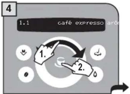 GAGGIA Platinum Swing Up RI8176 - 2.PROGRAMMATION A PARTIR DU MENU « RÉGLAGE DES BOISSONS » - 5