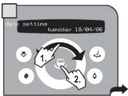 GAGGIA Platinum Swing Up RI8176 - Date setting - 3