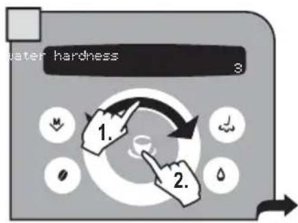 GAGGIA Platinum Swing Up RI8176 - "WATER HARDNESS" MENU - 5
