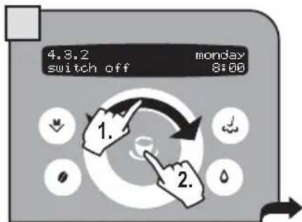 GAGGIA Platinum Swing Up RI8176 - "MONDAY" TIMER SETTING - 9