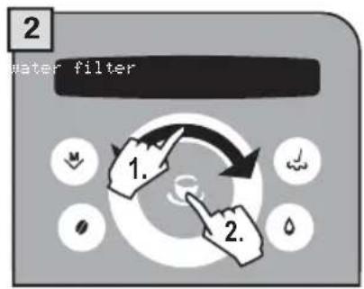GAGGIA Platinum Swing Up RI8176 - "WATER FILTER" MENU - 3