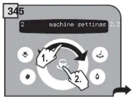 GAGGIA Platinum Swing Up RI8176 - "WATER HARDNESS" MENU - 4