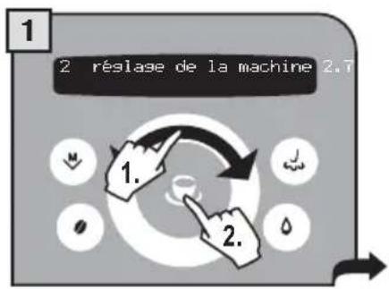 GAGGIA Platinum Swing Up RI8176 - MENU « RÉGLAGE DE L'HORLOGE » - 2