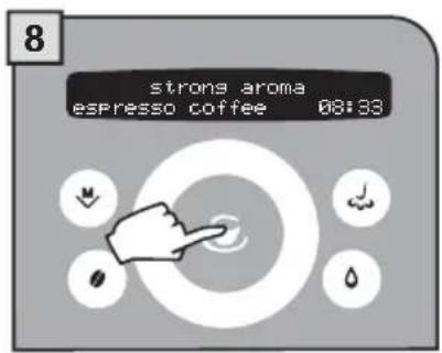 GAGGIA Platinum Swing Up RI8176 - MAKING CAPPUCCINO - 9