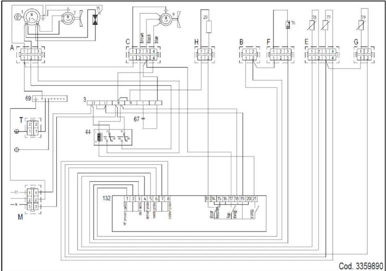 GRAM SBU20HLE - PLAQUETTE SCHEME ELECTRIQUE - 1