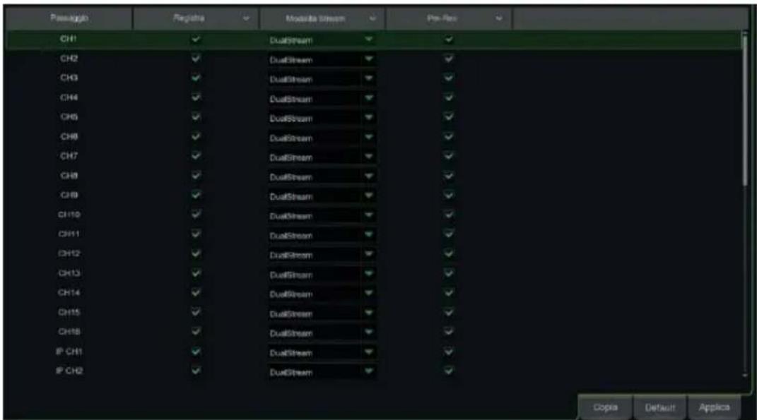 GROTHE NVR 1098328P - PARAMETRI DI REGISTRAZIONE - 2