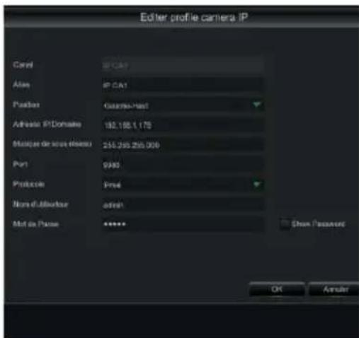 GROTHE NVR 1098328P - CONFIGURATION DES CANAUX IP - 5