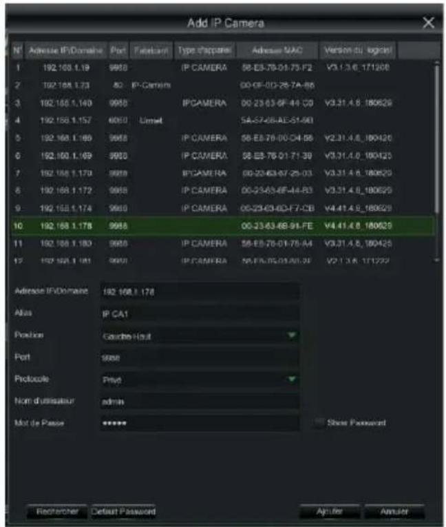 GROTHE NVR 1098328P - CONFIGURATION DES CANAUX IP - 3