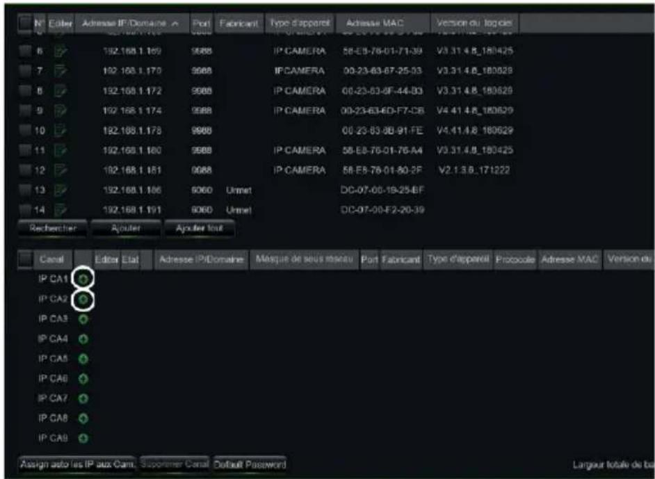 GROTHE NVR 1098328P - CONFIGURATION DES CANAUX IP - 1