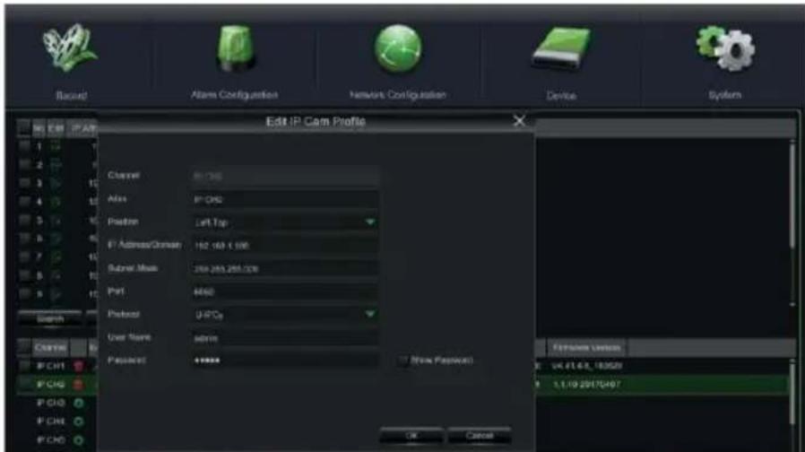 GROTHE NVR 1098328P - To continue manually adding IP cameras: - 6