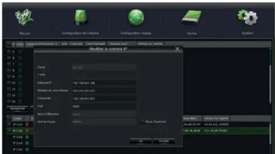 GROTHE NVR 1098328P - CONFIGURATION DES CANAUX IP - 10