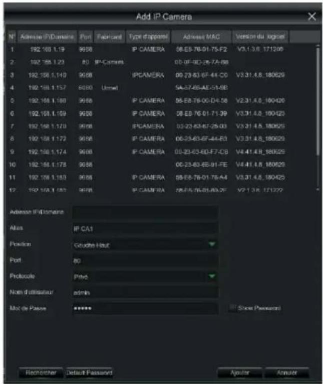 GROTHE NVR 1098328P - CONFIGURATION DES CANAUX IP - 2