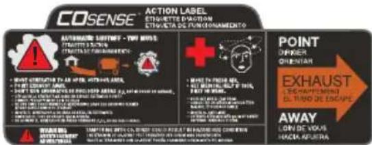 Generac G0076750 - Etiquetas de peligro de reemplazo - 4