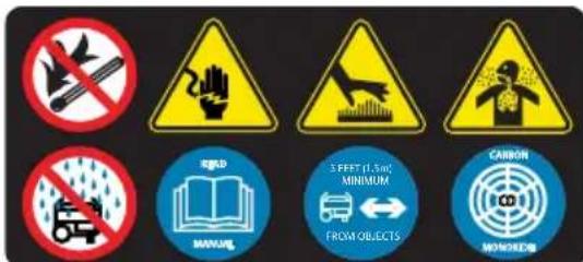 Generac G0076750 - MISE EN GARDE - 1