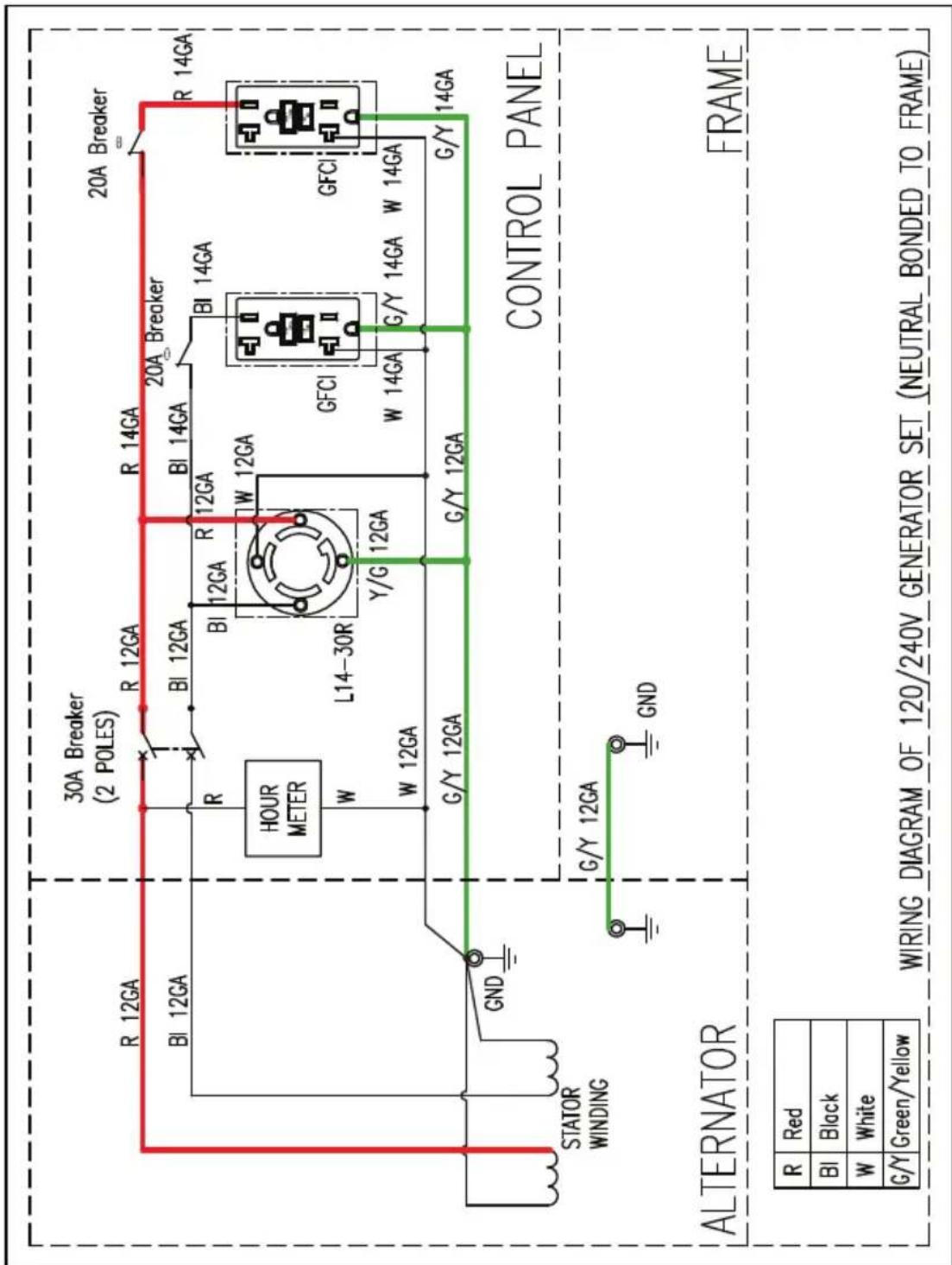 Generac G0076750 - Wiring Diagram - 1