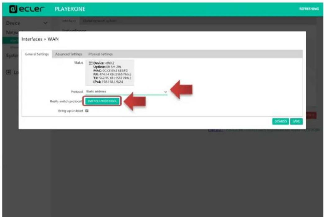 Ecler PLAYER ZERO - CONNEXION PAR CABLE RJ-45 - 4