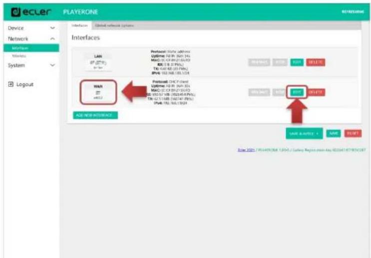 Ecler PLAYER ZERO - CONNEXION PAR CABLE RJ-45 - 2