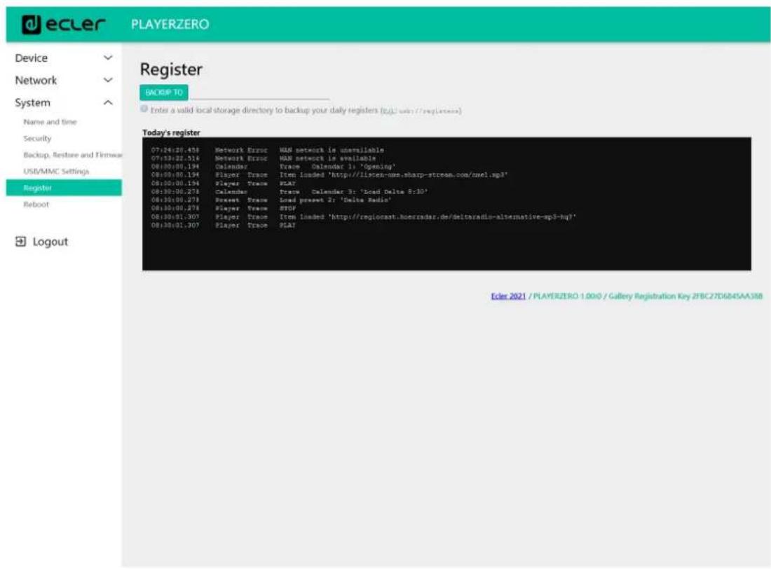 Ecler PLAYER ZERO - GENERAL SETTINGS (RéGLAGES GÉNÉRAUX) - 2