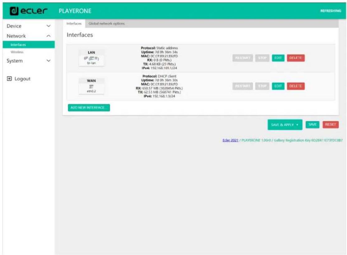 Ecler PLAYER ZERO - NETWORK (RéSEAU) - 1