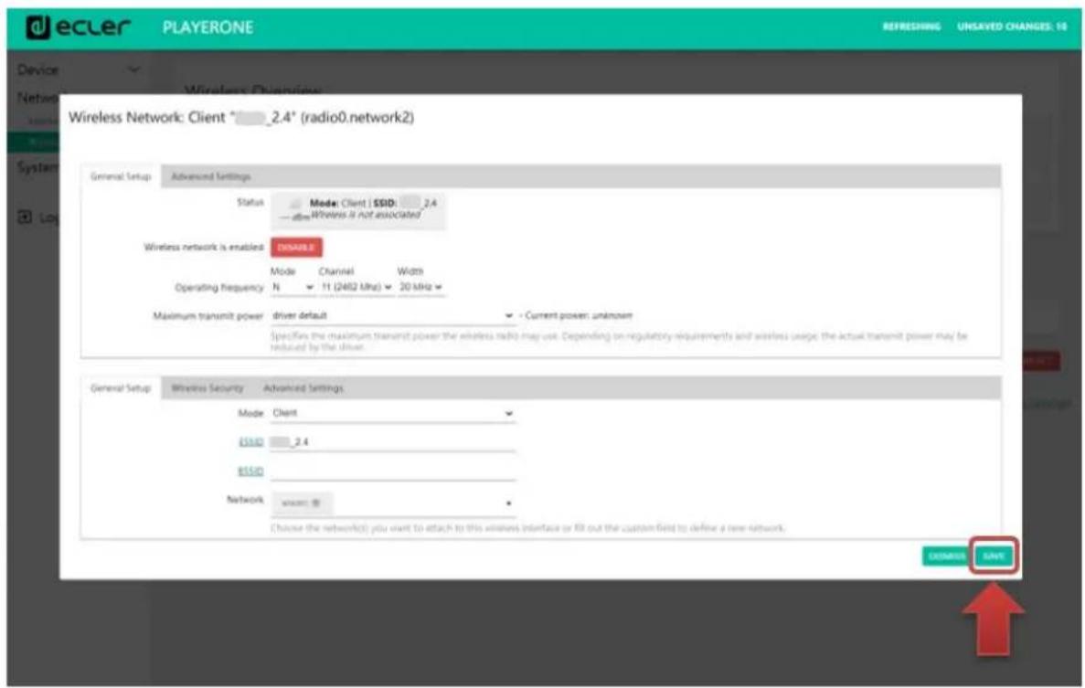 Ecler PLAYER ZERO - CONNEXION A UN RESEAU WI-FI - 4