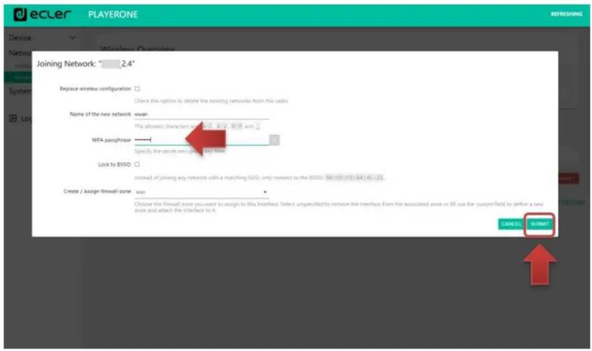 Ecler PLAYER ZERO - CONNEXION A UN RESEAU WI-FI - 3