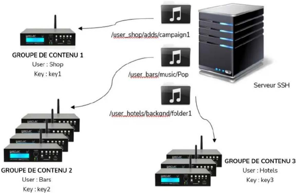 Ecler PLAYER ZERO - GROUPES DE CONTENU - 1